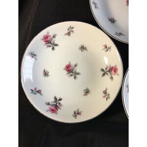 3 Pink Rose Chintz Berry Fruit Bowls Rosechintz By Meito Japan Dishes Porcelain